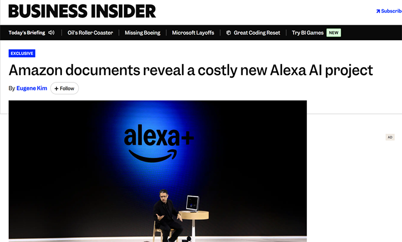 亚马逊全力攻坚Alexa智能体,亿元算力成本引发内部担忧 亚马逊全力攻坚Alexa智能体,亿元算力成本引发内部担忧